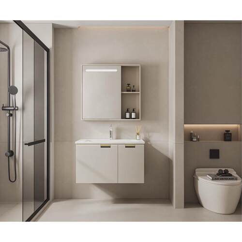 源头工厂轻奢优质一体不锈钢浴室柜组合现代简约盆卫生间洗漱 - 图1