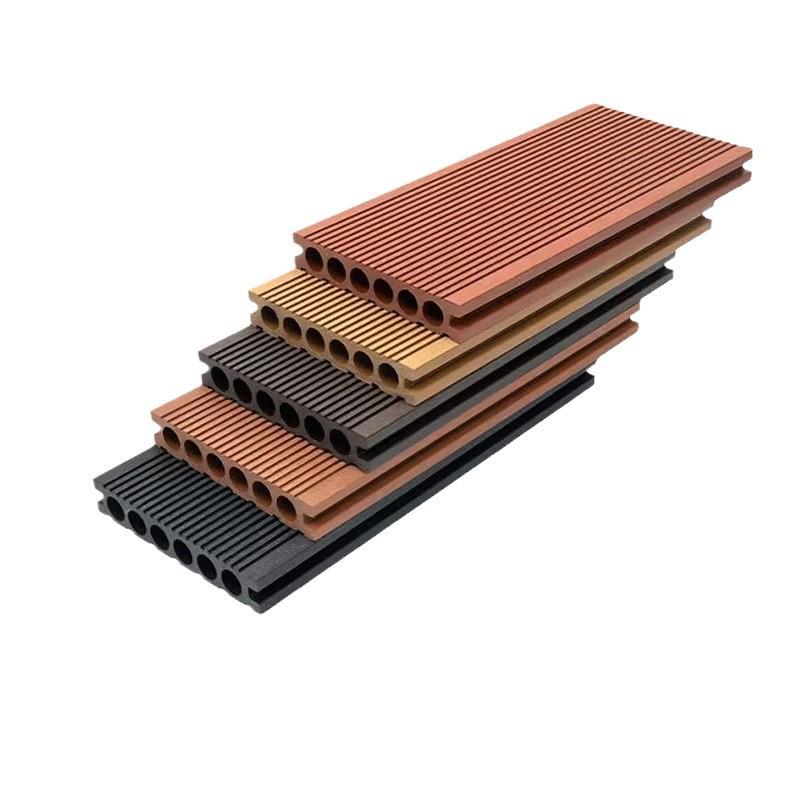 室外圆孔塑木地板露台木塑板室外地板工程户外二代共挤庭院塑木板 - 图1