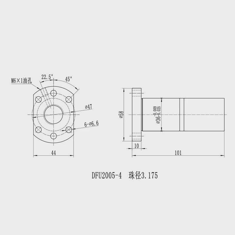 研磨滚珠丝杆双螺母DFU6310螺杆机丝杠定.做车床2004中托板丝杆,淘宝优惠券,粉丝福利购,淘宝优惠卷