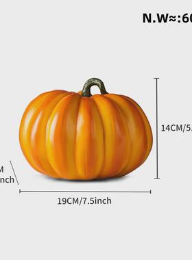 现代简约仿真家居场景树脂工艺品摆件万圣节南瓜节日装饰用品