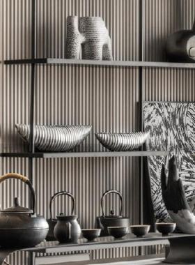 新中式轻奢高级感摆件书房样板间电视柜设计师柜子软装高端装饰品