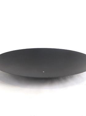 圆形黑色铁艺新中式花器花盆托盘酒店售楼部摄影道具家居陈列摆件