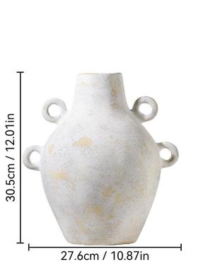 陶瓷花瓶复古侘寂风民宿装饰品中古酒店艺术插花花器家居摆件