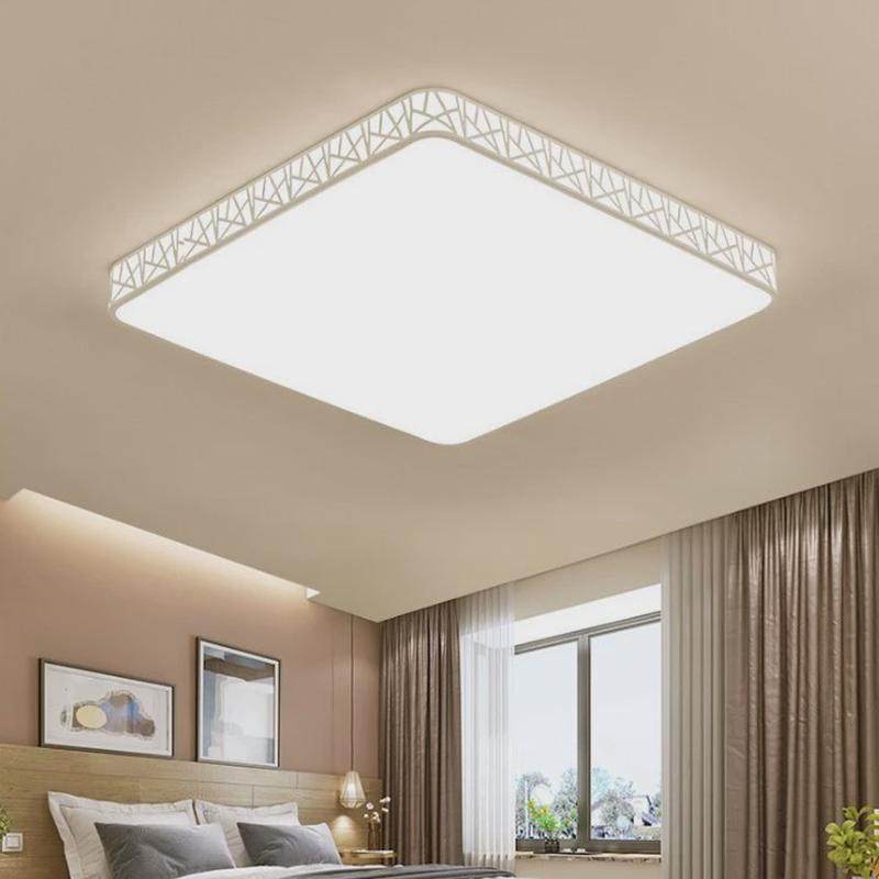 热销超薄长方形led吸顶灯现代简约鸟巢卧室灯大气客厅灯铁艺书房,淘宝优惠券,粉丝福利购,淘宝优惠卷