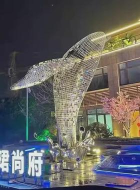 大型售楼处户外商场不锈钢雕塑定制广场公园园林景观抽象艺术摆件