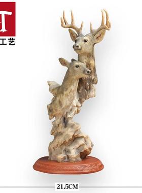 简约现代创意人物雕塑家居沉默是金摆件艺术品复古装饰工艺品书房