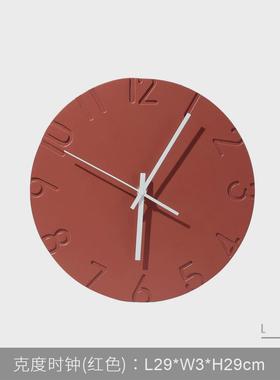 现代简约卧室时钟摆件样板房办公室轻奢家居客厅电视柜桌面装饰品