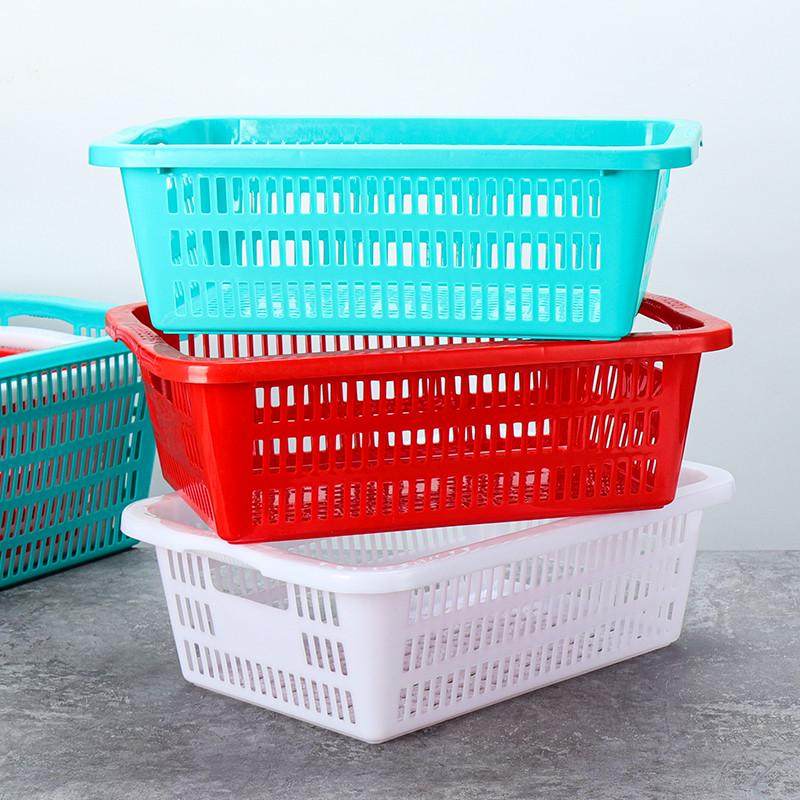 菜篮子塑料筐长方形沥水篮框子洗菜小大号镂空水果幼儿园加厚收纳,淘宝优惠券,粉丝福利购,淘宝优惠卷