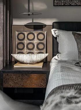 新中式轻奢高级感摆件装饰品柜子电视柜设计师样板间软装高端书房