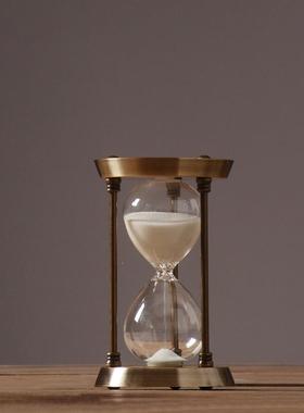 欧式轻奢创意时间沙漏摆件办公室创意个性家居计时器30分钟60分钟