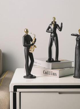 乐队人物摆件玄关装饰品客厅电视柜酒柜样板房办公室桌面摆设