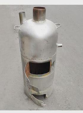 野营帐篷两用取暖炉柴火炉子暖风篷帐烧水热水炉便携帐温控内炉