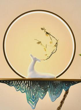 热销室内流水装饰摆件客厅电视柜旁循环水轻奢喷泉落地玄关招财新