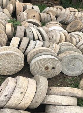 石磨石磨盘园林摆件石槽猪槽马槽种花流水摆件麻石条子老石槽