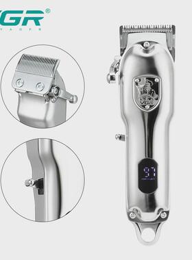 VGR652电推剪油头LED液晶大功率剃头刀电动金属机身电推子理发器