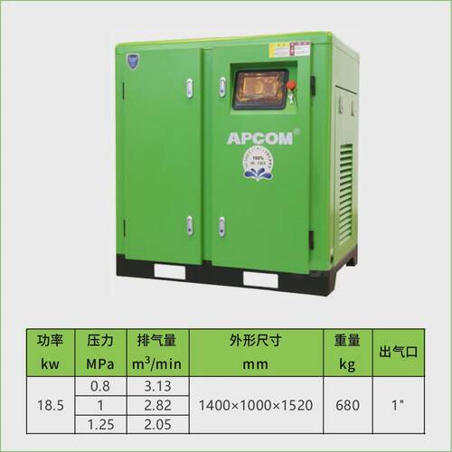 上螺杆式空压机润滑螺旋式空气压缩机75kw永磁变频90千瓦无油海水 - 图0