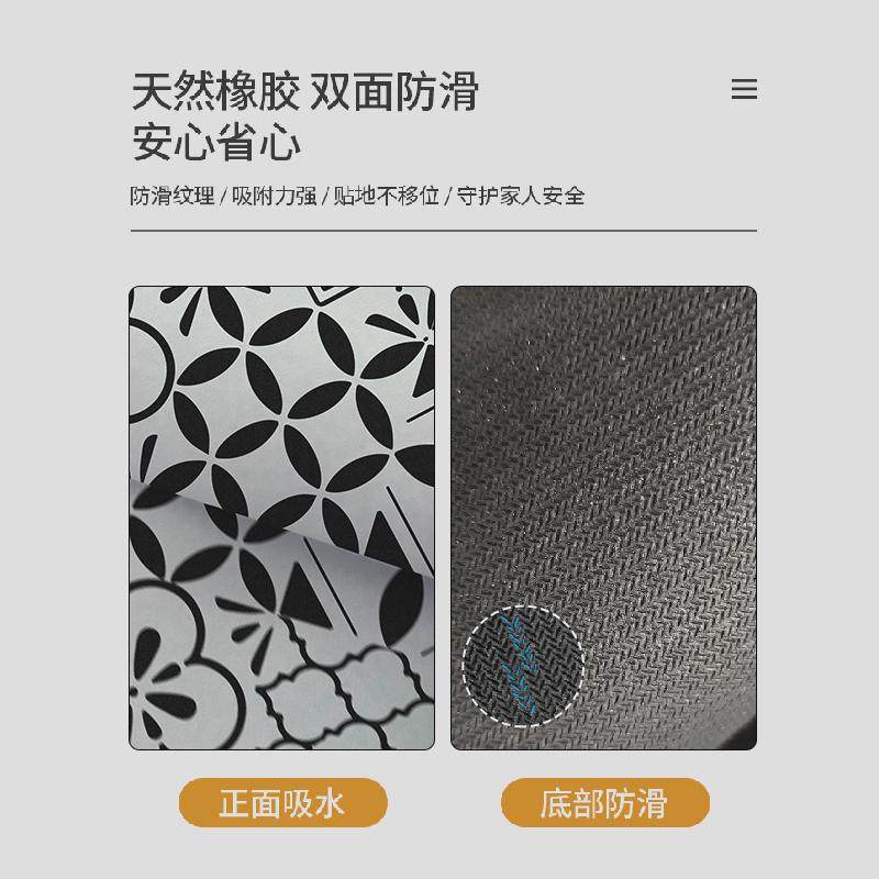 厨房地垫可擦免清洗防污脚垫吸油吸水家用长条防滑垫子地毯可定制,淘宝优惠券,粉丝福利购,淘宝优惠卷