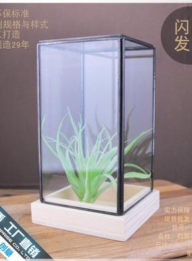 美式书架玻璃罩摆件欧式办公室创意办公桌书房店面摆设桌面装饰品