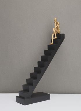 现代简约树脂样板房攀登者办公室卧室客厅餐厅电视柜饰品摆件直销