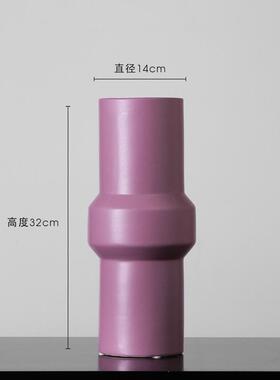 北欧艺术莫兰迪色陶瓷花瓶摆件插花创意客厅茶几餐桌面家居装饰品