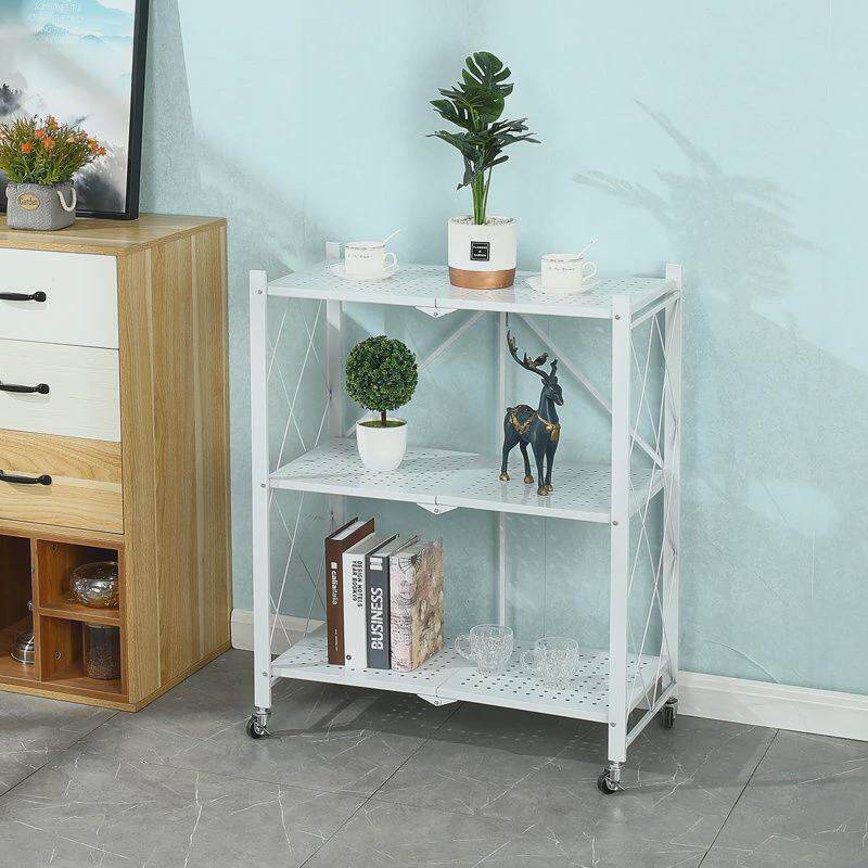 免安装折叠厨房多功能置物架落地多层收纳架储物架微波炉架子锅架,淘宝优惠券,粉丝福利购,淘宝优惠卷