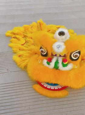 羊毛舞狮头可眨眼套装塑料幼儿童舞狮子醒狮南狮幼儿表演双人舞狮