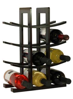 木质欧式实木红酒架摆件从优木制酒架七彩实木红量大现代简约