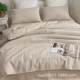 2023 Straight strip dyed sand washing 60 three-piece set high-strength bed sheet cover summer quilt air conditioning quilt pillow case support