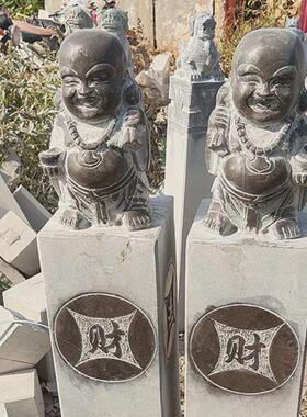 石雕青石拴马桩石庭院园林室内装饰中式拴马桩石头柱石材摆件厂