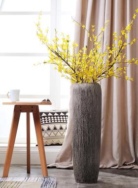 高80cm景德镇干花落地花瓶陶瓷大号客厅玄关欧式现代简约中式插花