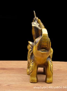 礼品铜器批发吉祥宏达铜吉祥如意公鸡大象摆件