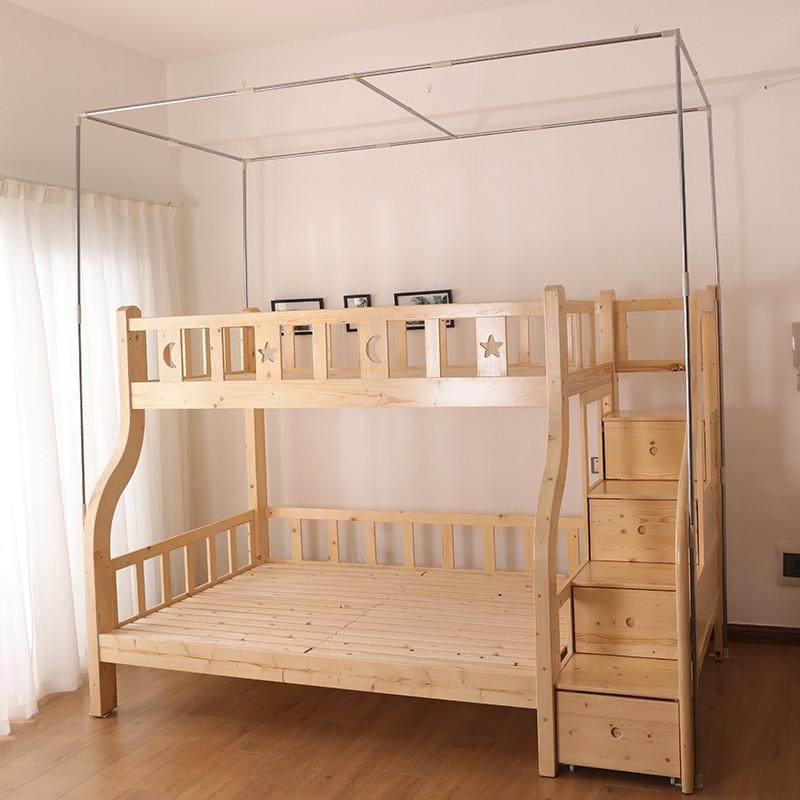 宫廷双层床子母床儿童床蚊帐1.2上下铺高低床梯形一体式1.5含支架,淘宝优惠券,粉丝福利购,淘宝优惠卷