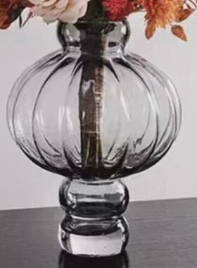 中古风新中式复古玄关艺术软装高级感餐厅装饰品客厅插花花瓶摆件