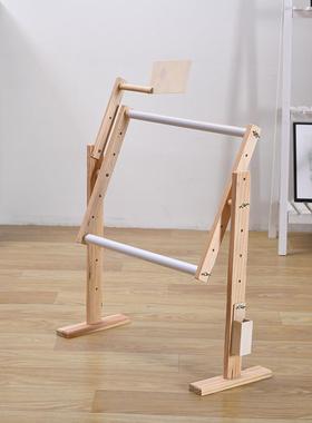 小号 立式实木十字绣架 绣架专卖 可调节绣框 十字绣架子