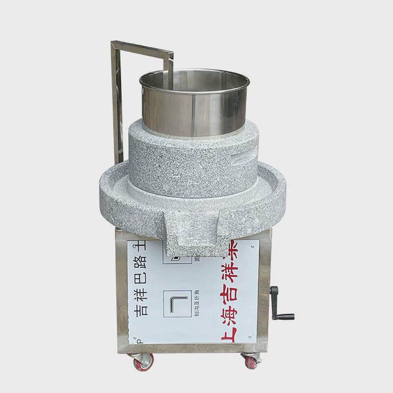 电动石磨磨机商用石肠粉机豆浆豆腐磨浆机煎饼果子米浆机摇升降 - 图0