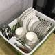 Extra large kitchen cupboard with cover plastic drainage bowl rack, household bowl box, dish sealed box, bowl and chopstick storage