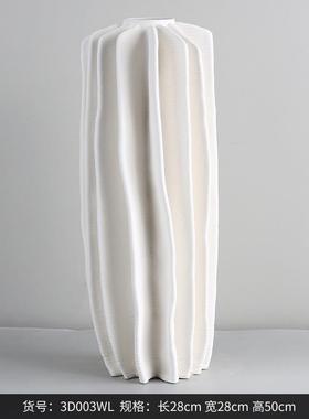 博软装家居简约设计师3d打印陶瓷花瓶摆样板房家居西饰品花器