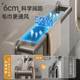 Towel rack bathroom punch-free gun grey bathroom storage rack towel hanging rod toilet toilet toilet storage single rod