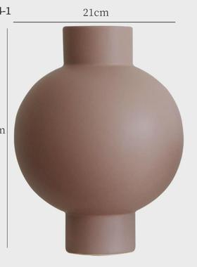 北欧大小简约创意陶瓷花瓶摆件客厅电视柜玄关餐桌插花装饰摆设