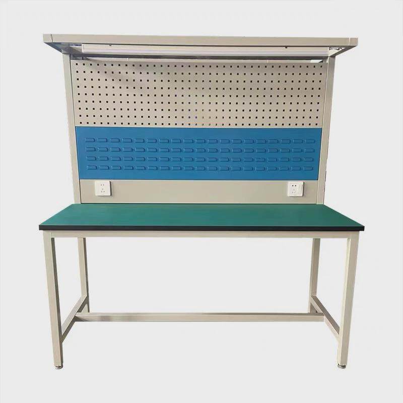 防静电工作台双挂板带灯车间工作台多功能模具打包台装配维修桌子,淘宝优惠券,粉丝福利购,淘宝优惠卷