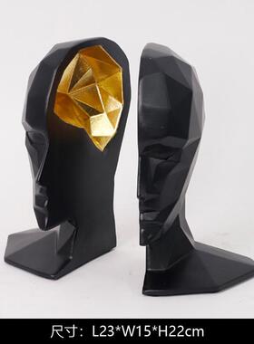 头像书挡人头书档摆件维纳斯女神后现代几何书靠软装样板房饰品