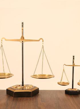 复古怀旧铁艺天平秤模型客厅餐厅咖啡厅家居桌面装饰摆件摄影道具