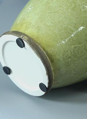 美式乡村地中海做旧绿色单耳陶瓷花瓶家居饰品软装板房橱窗花艺