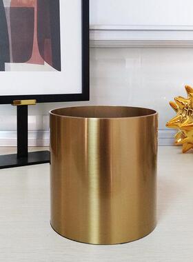 轻奢ins风样板房客厅卧室电视柜酒柜花器摆件电镀金属金色花瓶