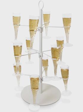 鸡尾酒树婚礼铁艺收纳架创意家居摆件红酒杯架装饰高脚杯挂架