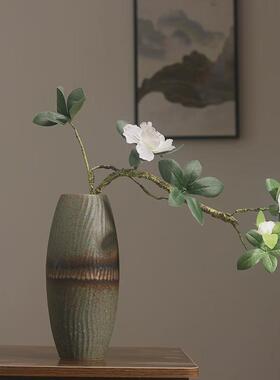 中式禅意花瓶陶瓷复古器干花插花客厅仿真花创意水培容器装饰摆件