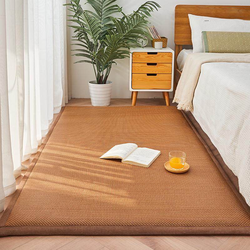 OF9D床边地毯打地铺午睡垫冰丝凉席加厚卧室藤席地垫榻榻米床垫防,淘宝优惠券,粉丝福利购,淘宝优惠卷