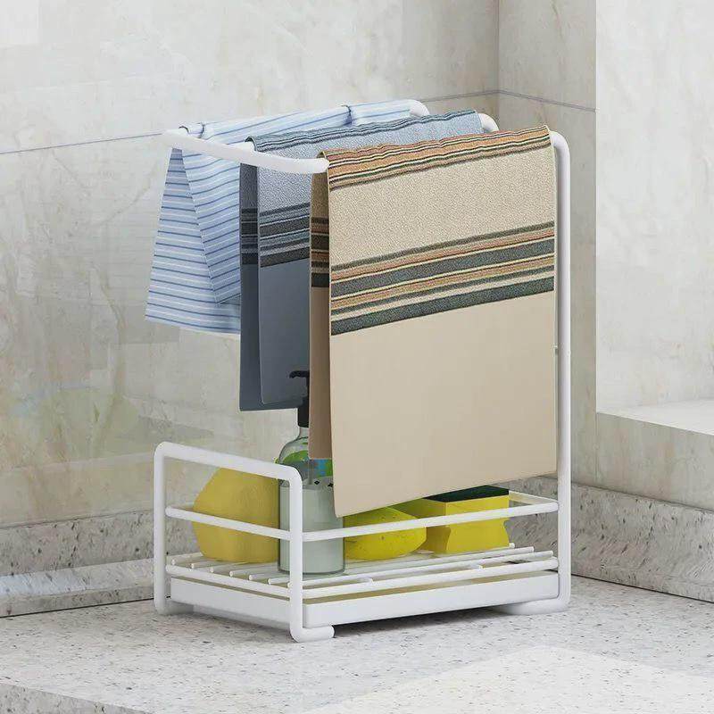 枪灰色厨房抹布架家用沥水收纳毛巾海绵洗碗水槽壁挂置物各种神器,淘宝优惠券,粉丝福利购,淘宝优惠卷