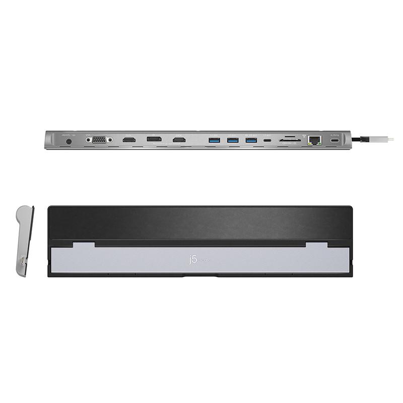 j5create JCD543 USB Type-C扩展坞转换器HDMI/VGA/DP/网口转接头 - 图0