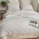 2023 Straight strip dyed sand washing 60 three-piece set high-strength bed sheet cover summer quilt air conditioning quilt pillow case support